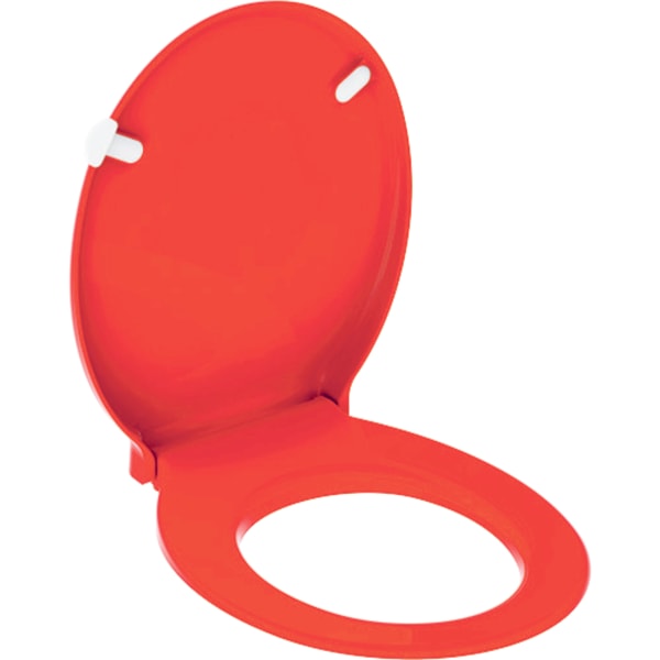 Geberit Vertriebs - Comfort WC-Sitz RENOVA, barrierefrei antibakteriell, Bef. von oben, rubinrot