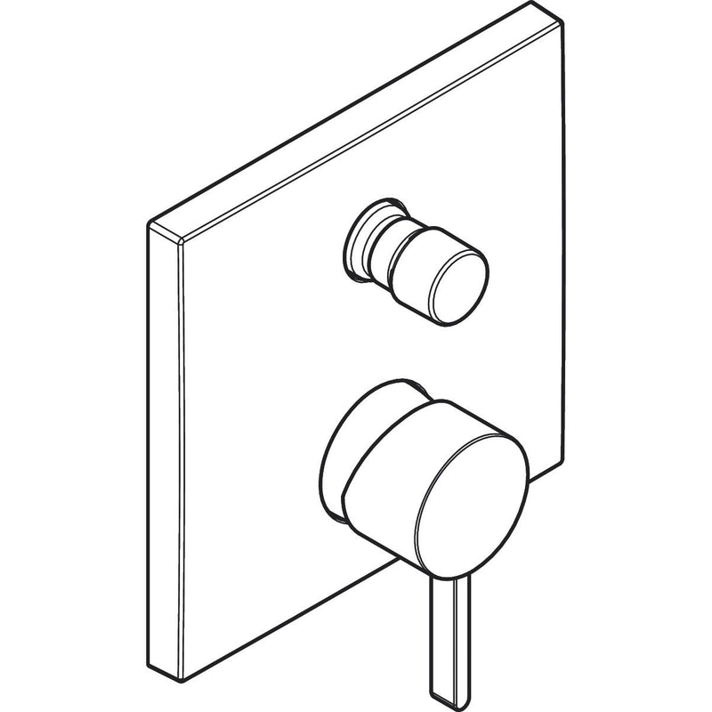 Hansgrohe - Wannenmischer Unterputz FINORIS F-Set Sicherungskombination mattschwarz