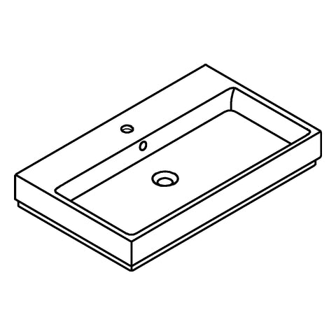 Grohe - Waschtisch Cube Keramik 39469 80cm PureGuard alpinweiß
