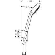 Hansgrohe - Brausenset CROMA Select E Vario/ Porter weiß/chrom Brauseschlauch 1600mm