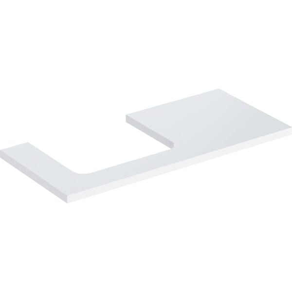 Geberit Vertriebs - ONE WT-Platte, Ausschnitt li, für AWT 105x3x47cm, weiß hgl