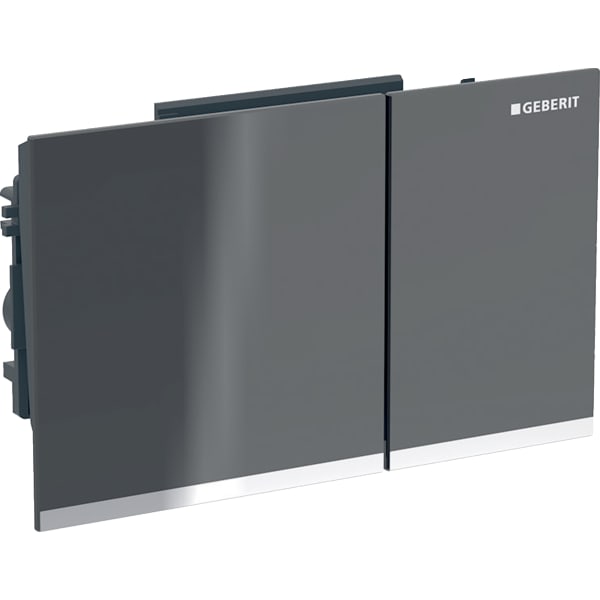 Geberit Vertriebs - Omega60 BetPl., für 2-Mengen-Sp. Square, lava / verspiegelt