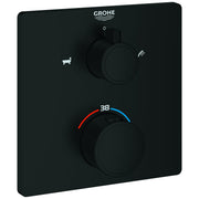 Grohe - THM-Wannenbatt. Grohtherm 102211 2 Abg. FMS für 35604 eckig matte black
