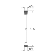 Grohe - Brauseschlauch Silverflex TwistStop 28388_1 1750mm chrom