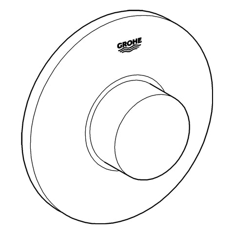 Grohe - Pneumatic-Betätigung 37060 Druckknopfbetätigung f. SK 82 chrom