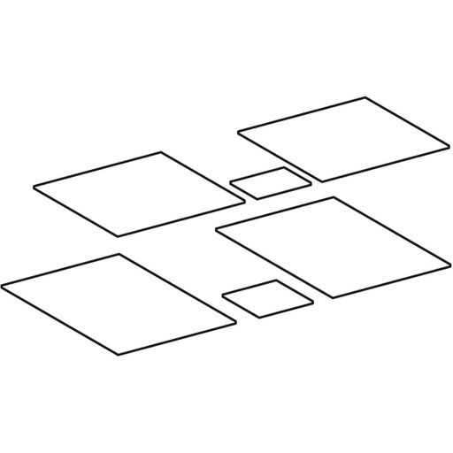 Geberit Vertriebs - Auszug Einlegmatten Set, MYDAY WT-US, Modell 824100-824103