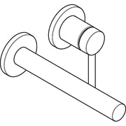 Hansgrohe - 2-Loch Waschtischmischer Unterputz Zesis S F-Set 195mm Auslauf mattschwarz