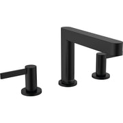 Hansgrohe - 3-Loch Waschtischarmatur 110 FINORIS mit Push-Open Ablaufgarnitur mattschwarz