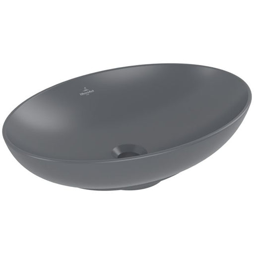 VILLEROY & BOCH - Aufsatzwaschbecken Loop&Friends 560x 380mm Oval m. ÜL. Graphite CeramicPlus