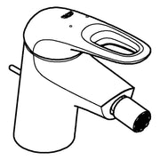 Grohe - EH-Bidetbatterie EUROSTYLE 33565 Zugstangen-Ablaufgarnitur chrom
