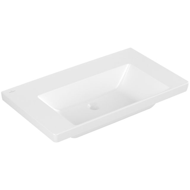 VILLEROY & BOCH - Schrankwaschtisch Subway 3.0 800x470 mm re-eckig o. ÜL. Stone White cplus