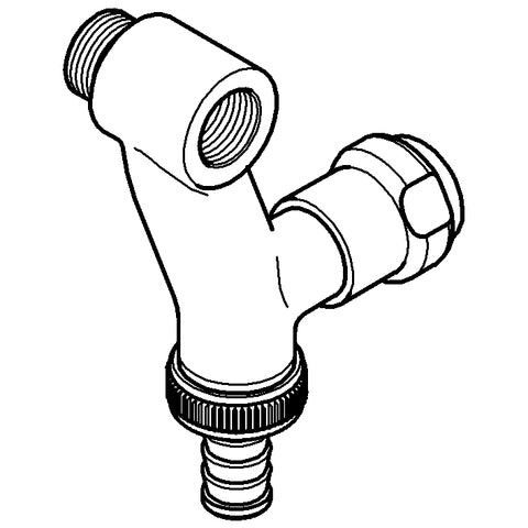 Grohe - WAS-Ventil Elektro 41110 Design-Gr. DN15 mit Rückflussverh. chrom