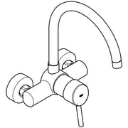 Grohe - Spültisch EHM CONCETTO 32667 Wandmontage chrom