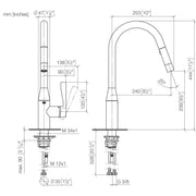 Dornbracht - EHM Pull-down mit Brausefunktion Sync 33870895 platin