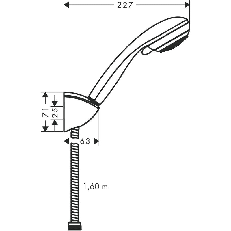 Hansgrohe - Brauseset CROMETTA 85 Vario Porter 27559000 chrom