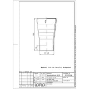 Lorowerk - Anschlussstück 00705. DN 50 mit 11/2 Aussengewinde
