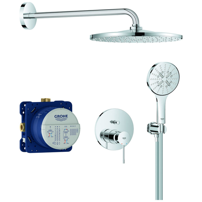 Grohe - UP-Duschsystem Essence 25287 2 WU Kopfbrause Rainshower Mono 310 chrom