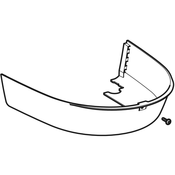 Geberit Vertriebs - Designabdeckung unten f. Geberit AquaClean Mera, hgl.verchr