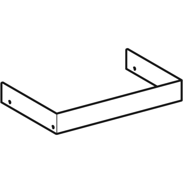 Geberit Vertriebs - Edelstahlblende zu RENOVA Nr.1 COMPRIMO Schrank 862045