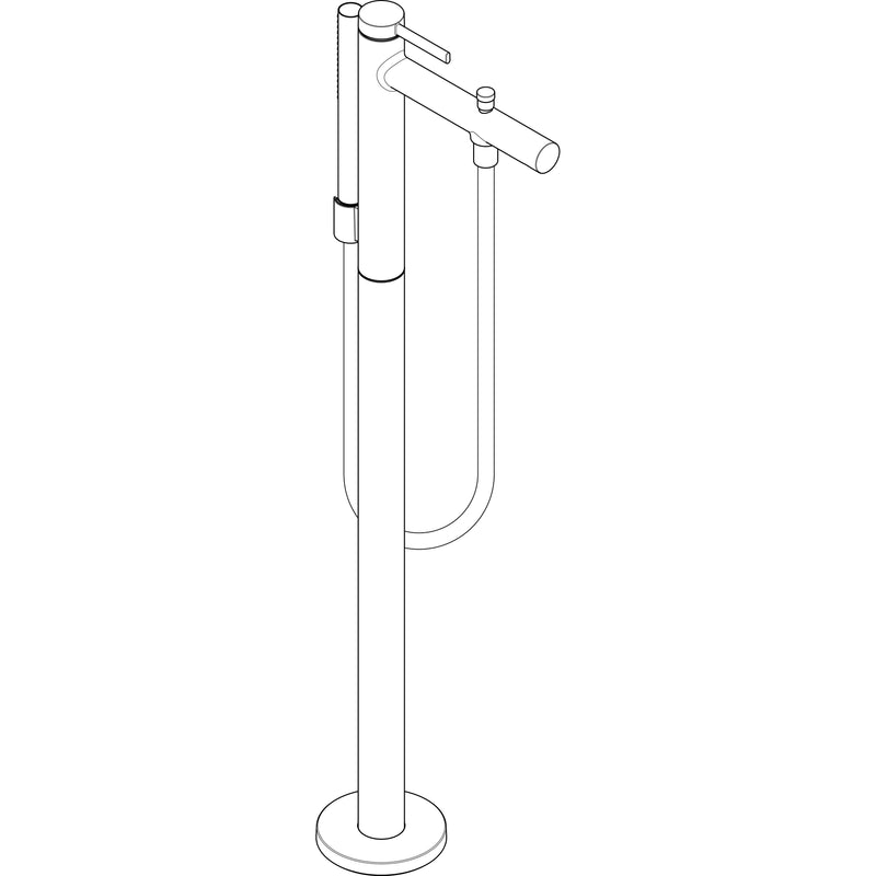 Hansgrohe - Wannenmischer Zesis S bodenstehend chrom