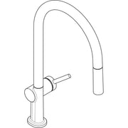 Hansgrohe - Spültischmischer 210 Talis M54 Eco Ausziehbrause 2jet chrom