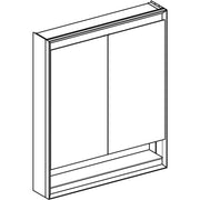 Geberit Vertriebs - ONE Spiegelschrank mit Ni/Comf.Light 2 Türen, AP-Mont., 75x90x15cm, alu