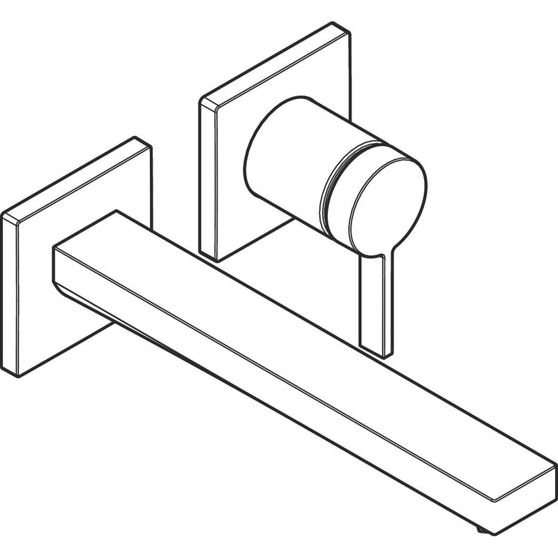 Hansgrohe - TECTURIS E 2-Loch WTM UP F-Set 225 mm Auslauf brushed bronze