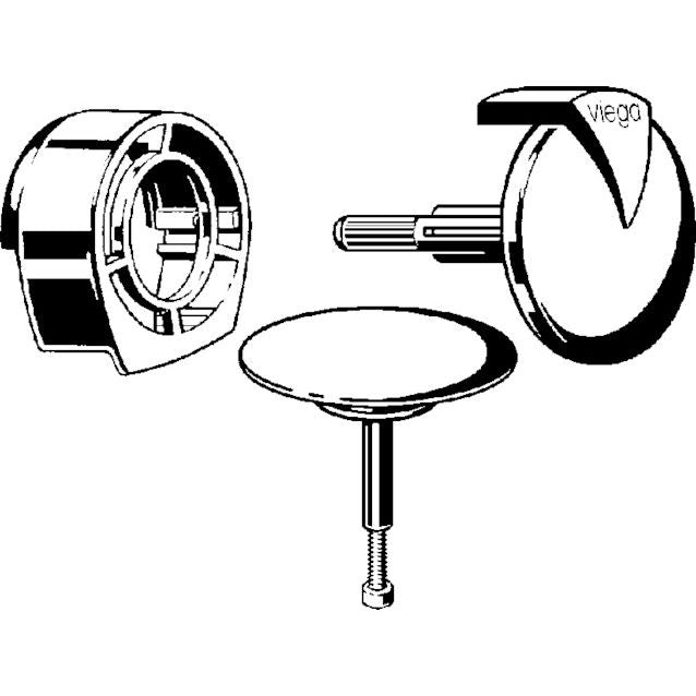 Viega - Ausstattungsset Multiset Trio 6161.05 aus Kunststoff verchromt
