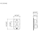 Dornbracht - UP-Therm. LISSE 36427845 platin gebürstet