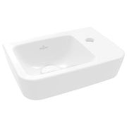 VILLEROY & BOCH - HWB Compact O.novo 360x250mm Eckig BP li 1HL. o. ÜL. Weiß Alpin cplus