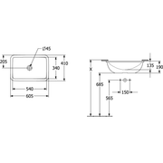 VILLEROY & BOCH - UnterbauWT Loop&Friends 4A5700 540x340mm re-eckig m ÜL AS gl weAlpin