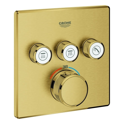 Grohe - Thermostat GROTHERM SmartControl 29126 eckig FMS 3 ASV cool sunrise geb