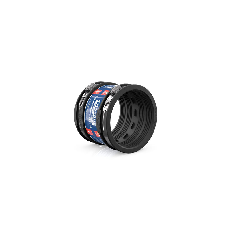CRASSUS - Schlauchadapter CDC 125 Typ 1 (110-125mm), bis 0,6 bar, EPDM / V2A
