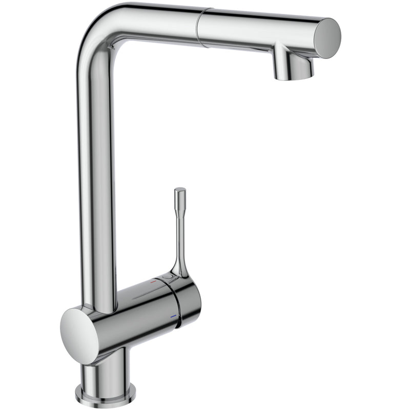 Ideal Standard - Küchenarm. CERALOOK, m.herausz.HB, m.hohem Auslauf, Ausld.207mm, Chrom