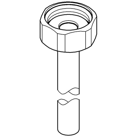 Grohe - WAS-Anschlussrohr 41133 DN20 für Spülendurchführung chrom