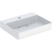 Geberit Vertriebs - ONE Waschtisch 50x41 cm, Abg. horiz. m. Hl., o. Ül., weiß, KeraTect/weiß glzd