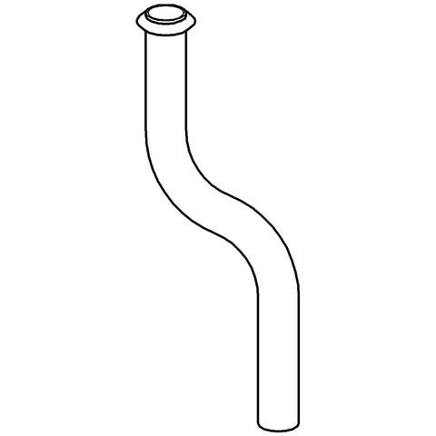 Grohe - Urinal-Spülrohr 37040 Durchm.18mm 200mm aus Messing Kröpfung 50mm chrom