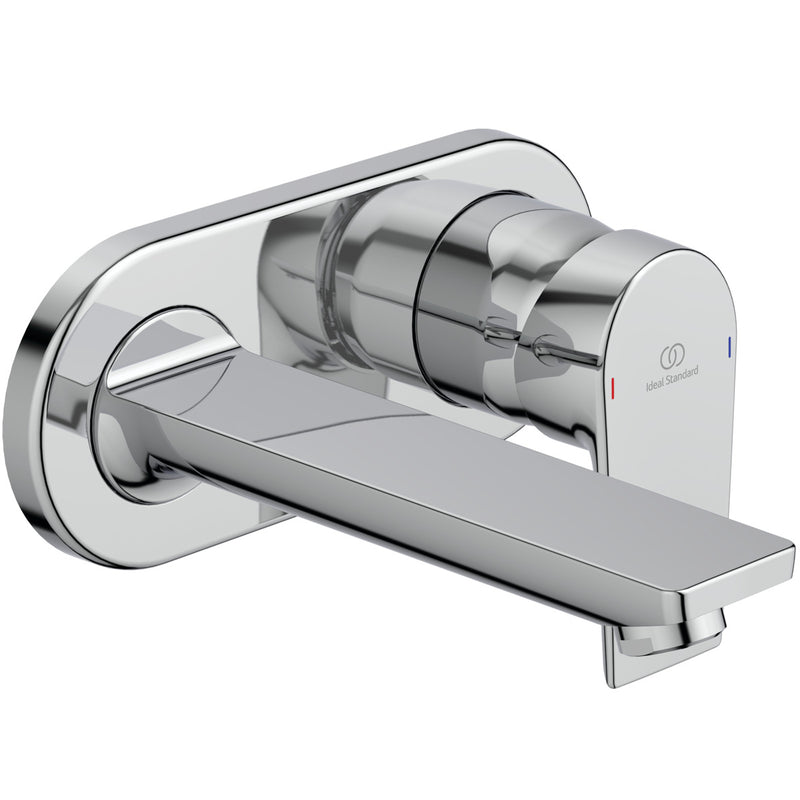 Ideal Standard - Wand-WT-Armatur UP TESI, 5 l/min., Bausatz 2,Ros.193x83mm,Ausld.173mm,Chrom