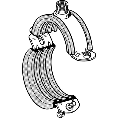 Sikla - Rohrschelle Stabil D-3G 24- 28mm 3/4 mit Einlage