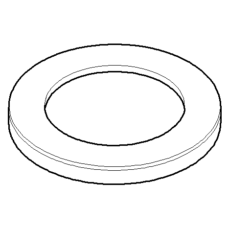 Dornbracht - Rosette Ersatzteile 092790001 D. 55 x 6 mm weiß matt