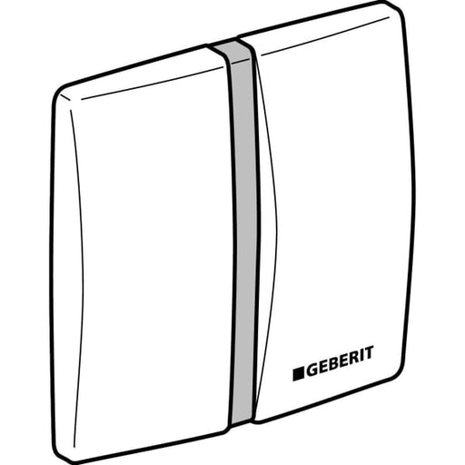 Geberit Vertriebs - Abdeckplatte aus Zinkdruckguss zu UR-Stg IR mattverchromt