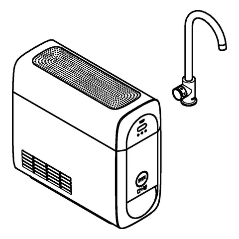 Grohe - BLUE Home Mono Starter Kit 31498 Bluetooth/WIFI C-Auslauf chrom