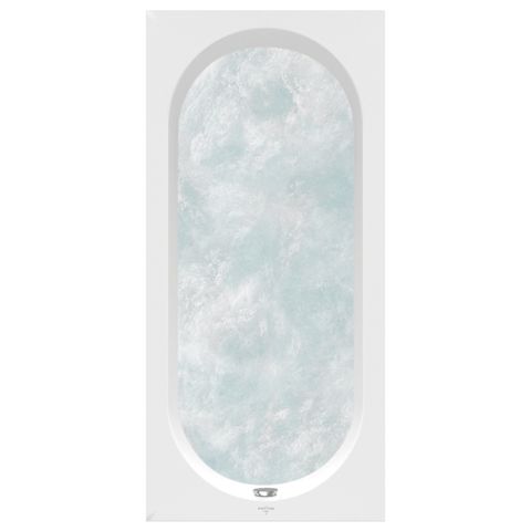 VILLEROY & BOCH - Badewanne Oberon 1600x750x450mm re-eckig m. System CC TP1 Weiß Alpin