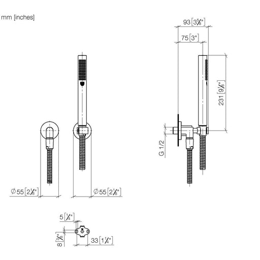Dornbracht - Schlauchbrausegarnitur TARA 2780289200 chrom