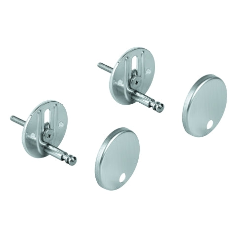 Grohe - Befestigungssatz 49529 für Bau Keramik WC-Sitz und Deckel chrom