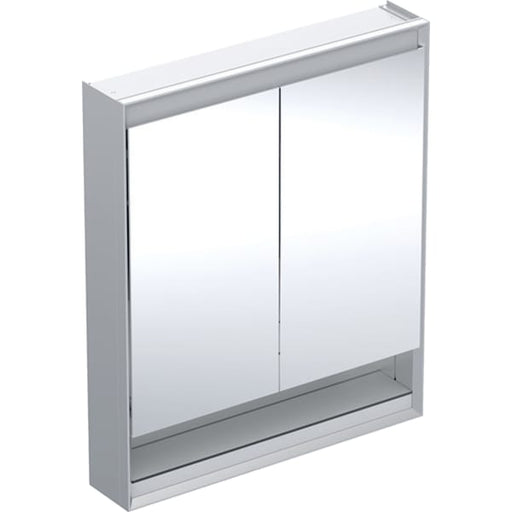 Geberit Vertriebs - ONE Spiegelschrank mit Ni/Comf.Light 2 Türen, AP-Mont., 75x90x15cm, alu