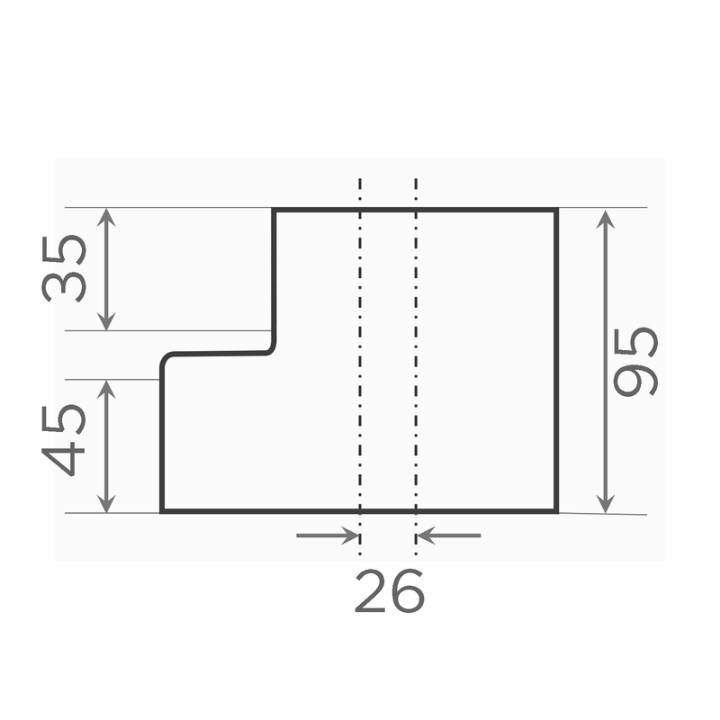 Fornatis - Übergangsrohr exzentrisch DN125x80