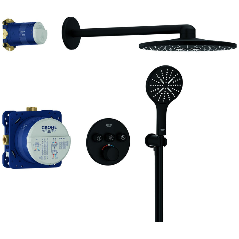 Grohe - UP-D.system Grohtherm SmartControl 34863 THM runde Form 3 ASV phantom black