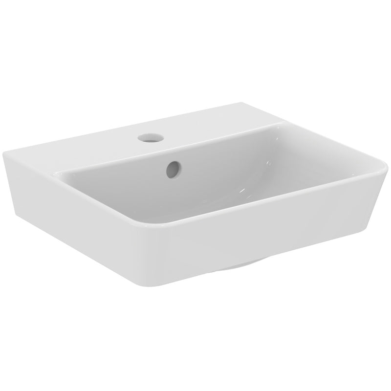Ideal Standard - Handwaschbecken CONNECT AIR CUBE, 1 Hl., m.Ül., 400x350x150mm, Weiß mit IP