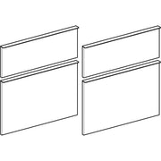 Geberit Vertriebs - Schubladenfront Platin, 4 Stück zu ICON WTU 840522
